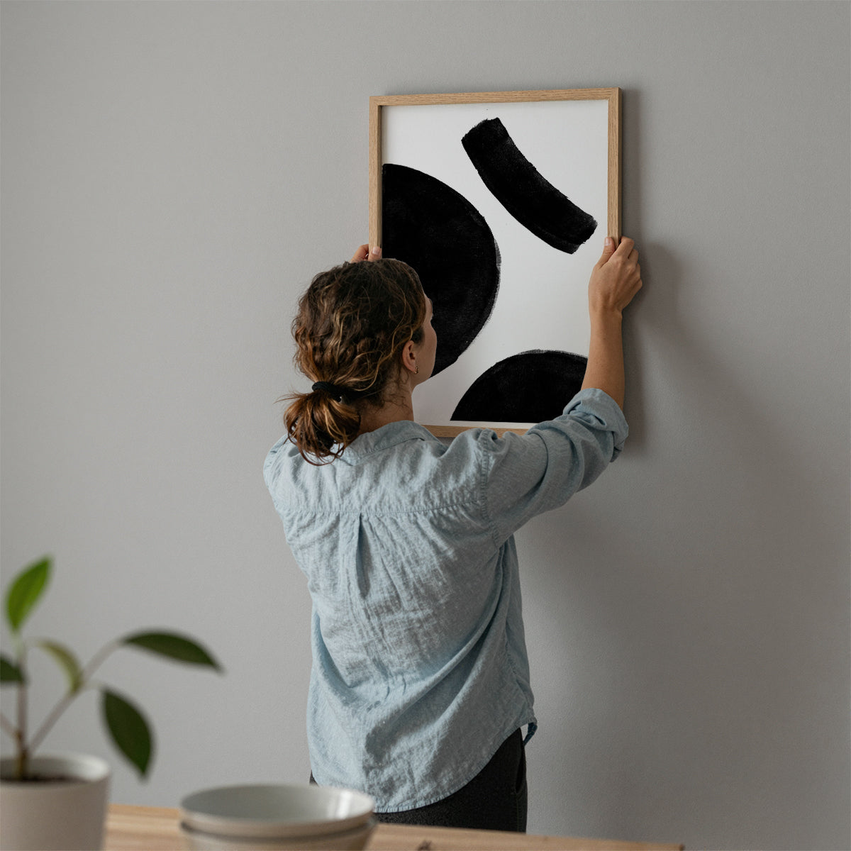 TAWミッドセンチュリーモダン アブストラクトTAW Mid Century Modern Abstract Art Poster No.064