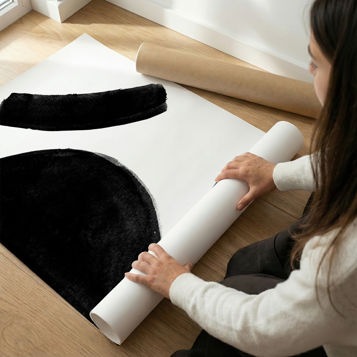 TAWミッドセンチュリーモダン アブストラクトTAW Mid Century Modern Abstract Art Poster No.064