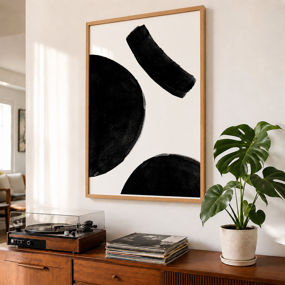 TAWミッドセンチュリーモダン アブストラクトTAW Mid Century Modern Abstract Art Poster No.064