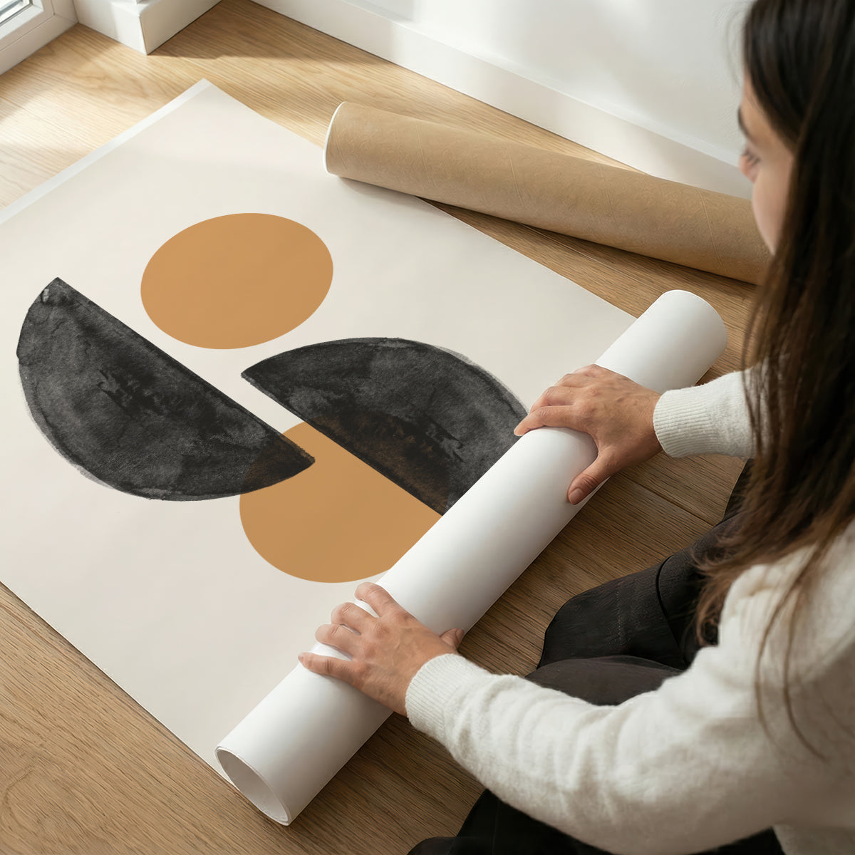 TAWミッドセンチュリーモダン アブストラクトTAW Mid Century Modern Abstract Art Poster No.065
