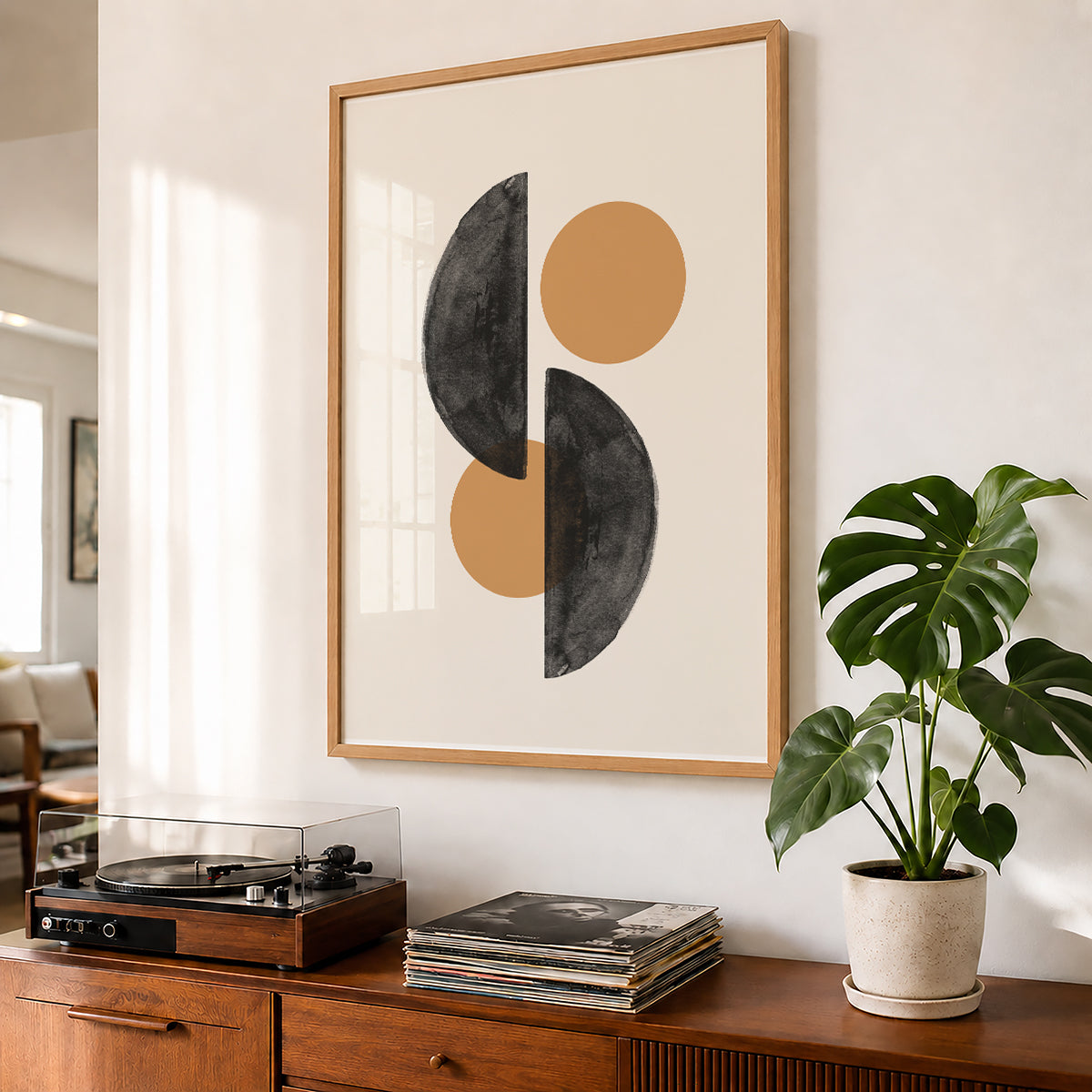 TAWミッドセンチュリーモダン アブストラクトTAW Mid Century Modern Abstract Art Poster No.065