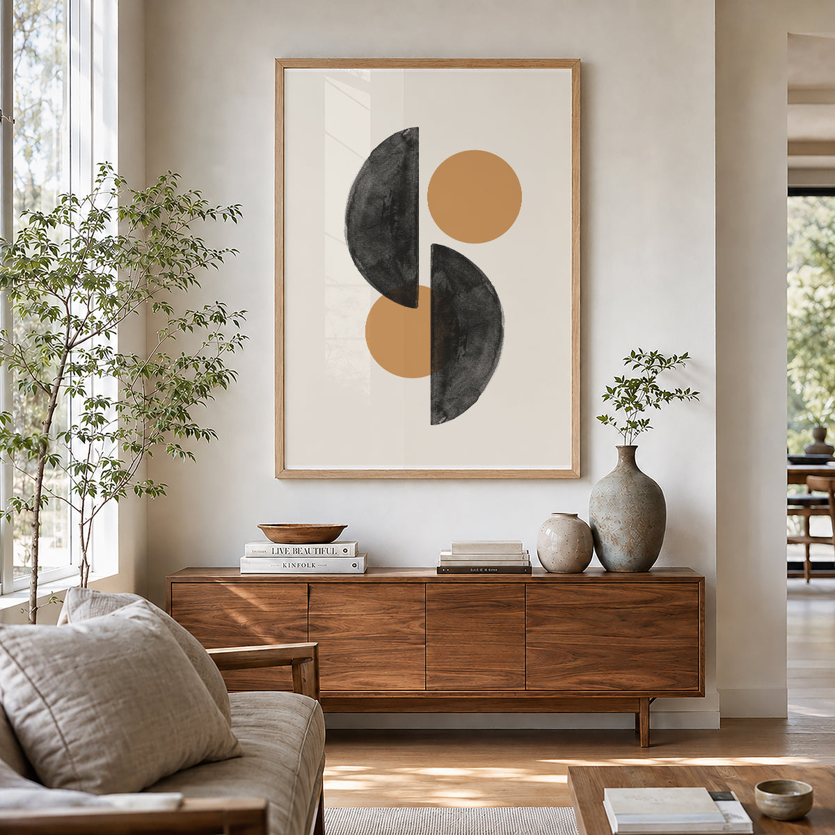 TAWミッドセンチュリーモダン アブストラクトTAW Mid Century Modern Abstract Art Poster No.065