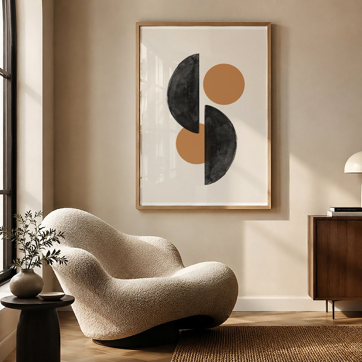 TAWミッドセンチュリーモダン アブストラクトTAW Mid Century Modern Abstract Art Poster No.065