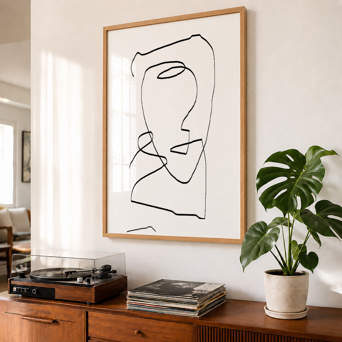 TAWミッドセンチュリーモダン アブストラクトTAW Mid Century Modern Abstract Art Poster No.066