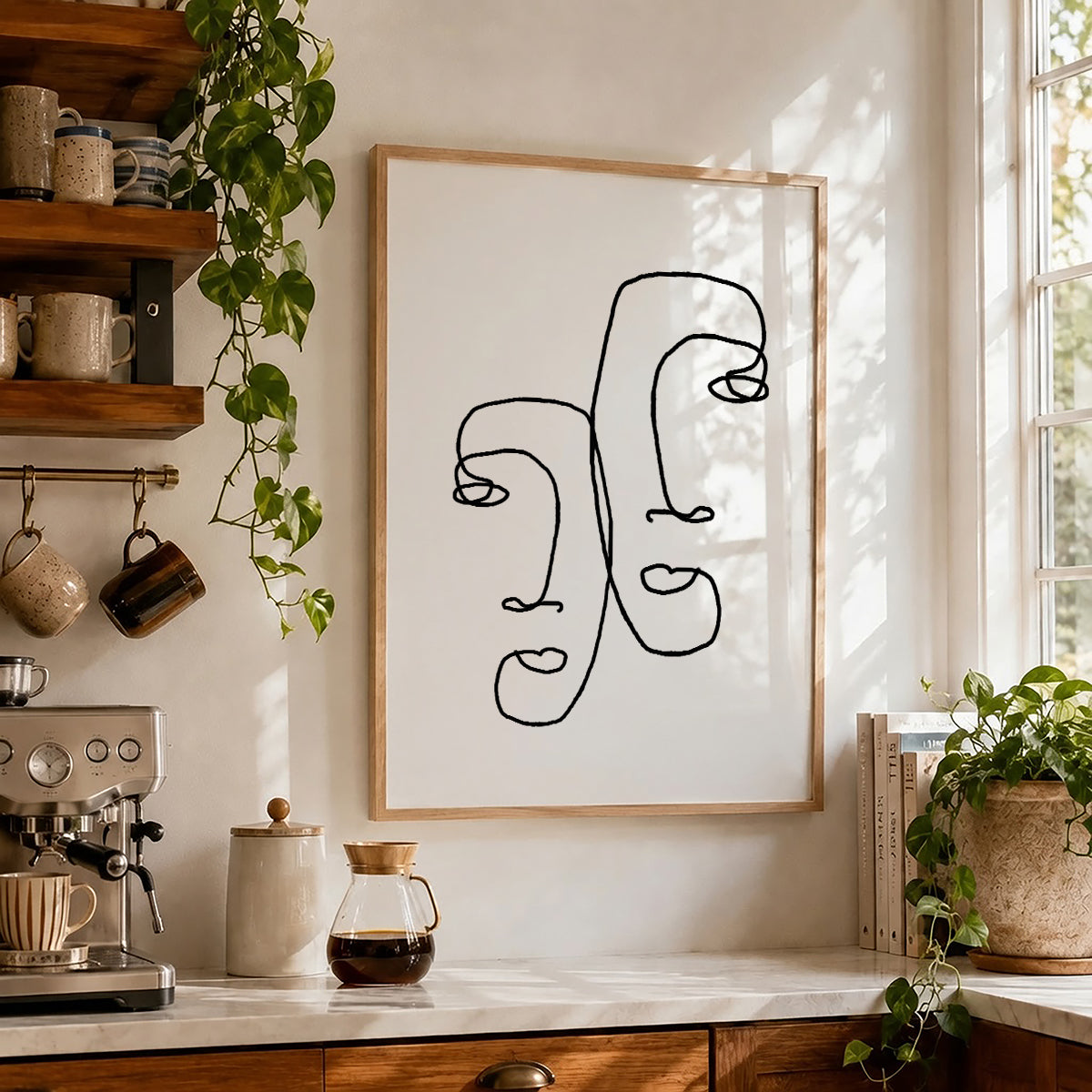TAWミッドセンチュリーモダン アブストラクトTAW Mid Century Modern Abstract Art Poster No.068