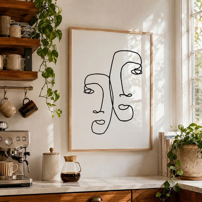 TAWミッドセンチュリーモダン アブストラクトTAW Mid Century Modern Abstract Art Poster No.068