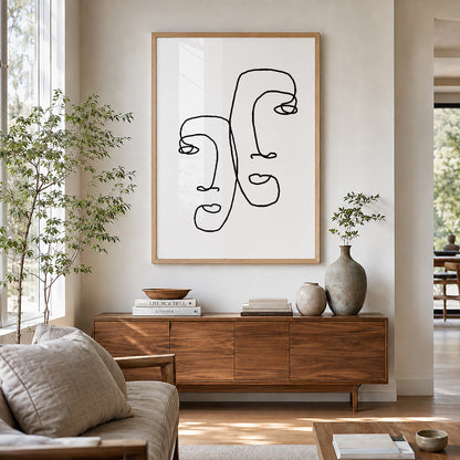 TAWミッドセンチュリーモダン アブストラクトTAW Mid Century Modern Abstract Art Poster No.068