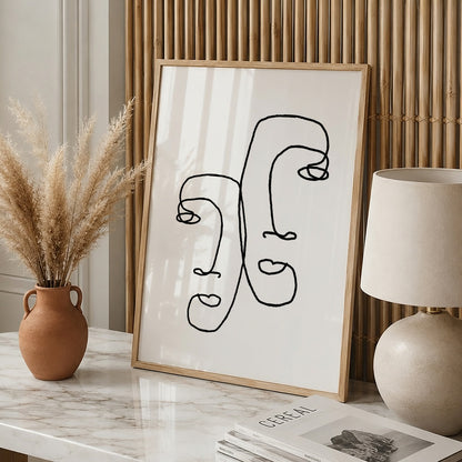 TAWミッドセンチュリーモダン アブストラクトTAW Mid Century Modern Abstract Art Poster No.068