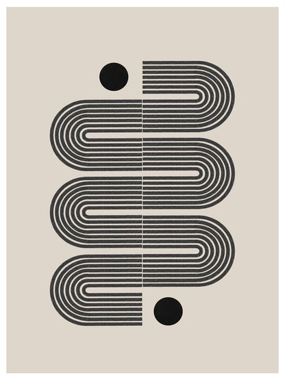 TAWミッドセンチュリーモダン アブストラクトTAW Mid Century Modern Abstract Art Poster No.069