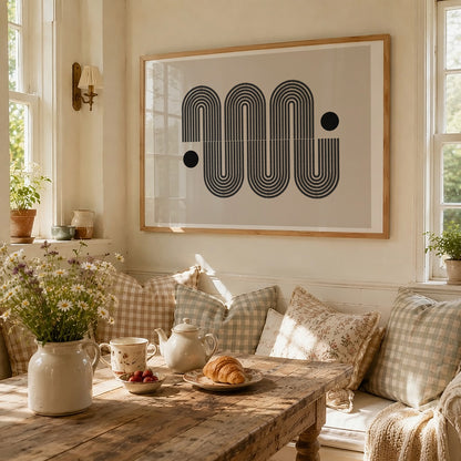 TAWミッドセンチュリーモダン アブストラクトTAW Mid Century Modern Abstract Art Poster No.069