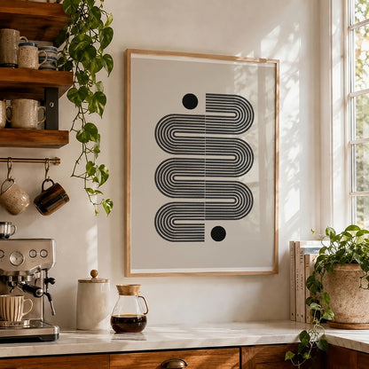 TAWミッドセンチュリーモダン アブストラクトTAW Mid Century Modern Abstract Art Poster No.069