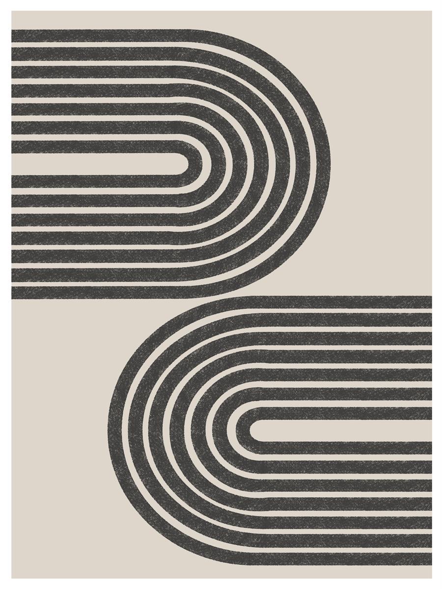 TAWミッドセンチュリーモダン アブストラクトTAW Mid Century Modern Abstract Art Poster No.070