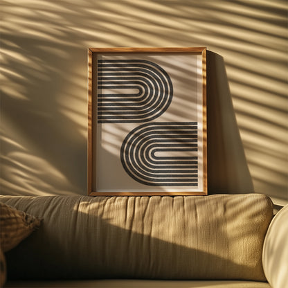 TAWミッドセンチュリーモダン アブストラクトTAW Mid Century Modern Abstract Art Poster No.070