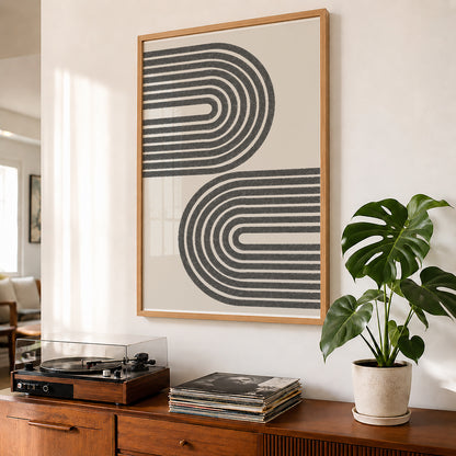 TAWミッドセンチュリーモダン アブストラクトTAW Mid Century Modern Abstract Art Poster No.070