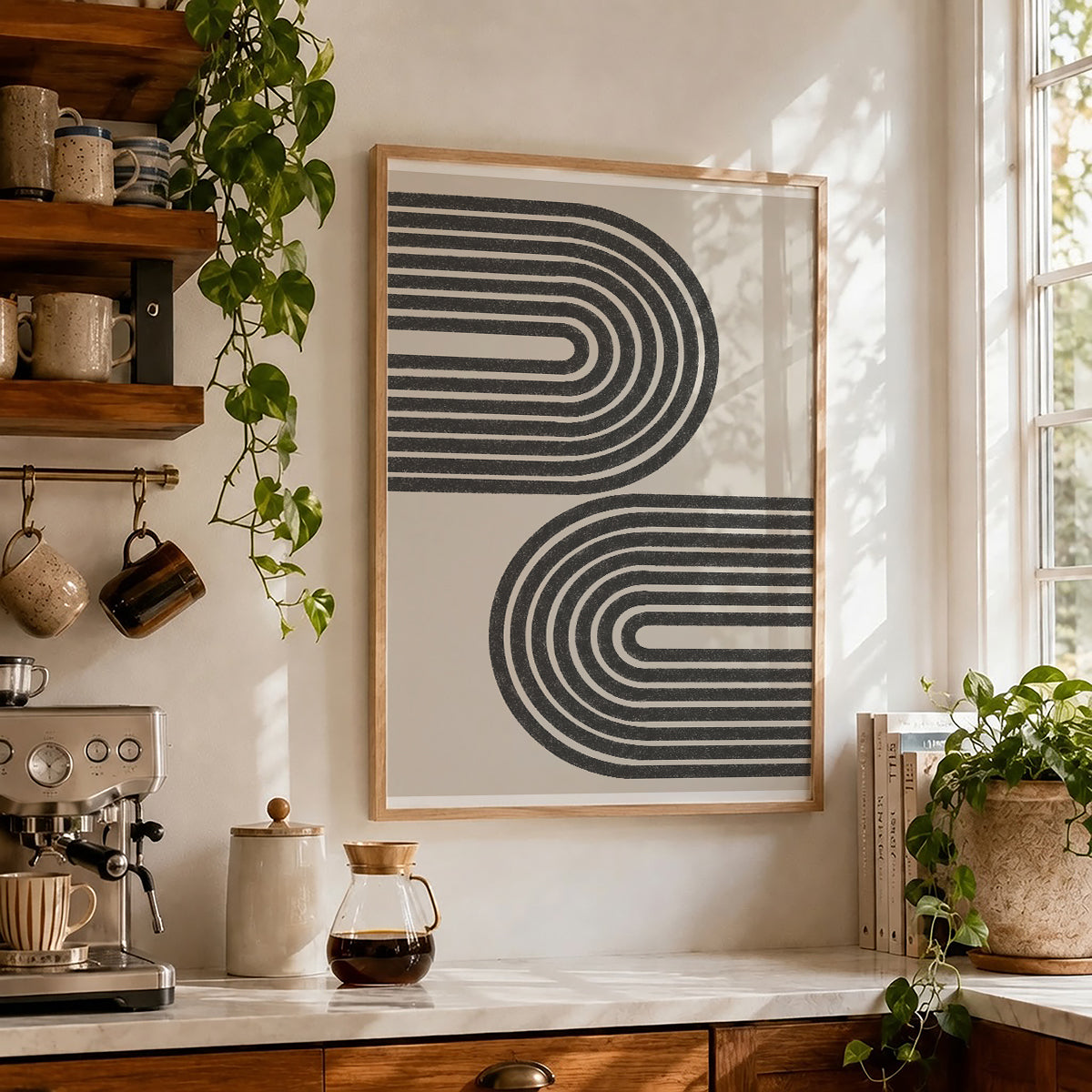 TAWミッドセンチュリーモダン アブストラクトTAW Mid Century Modern Abstract Art Poster No.070