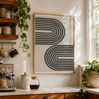 TAWミッドセンチュリーモダン アブストラクトTAW Mid Century Modern Abstract Art Poster No.070