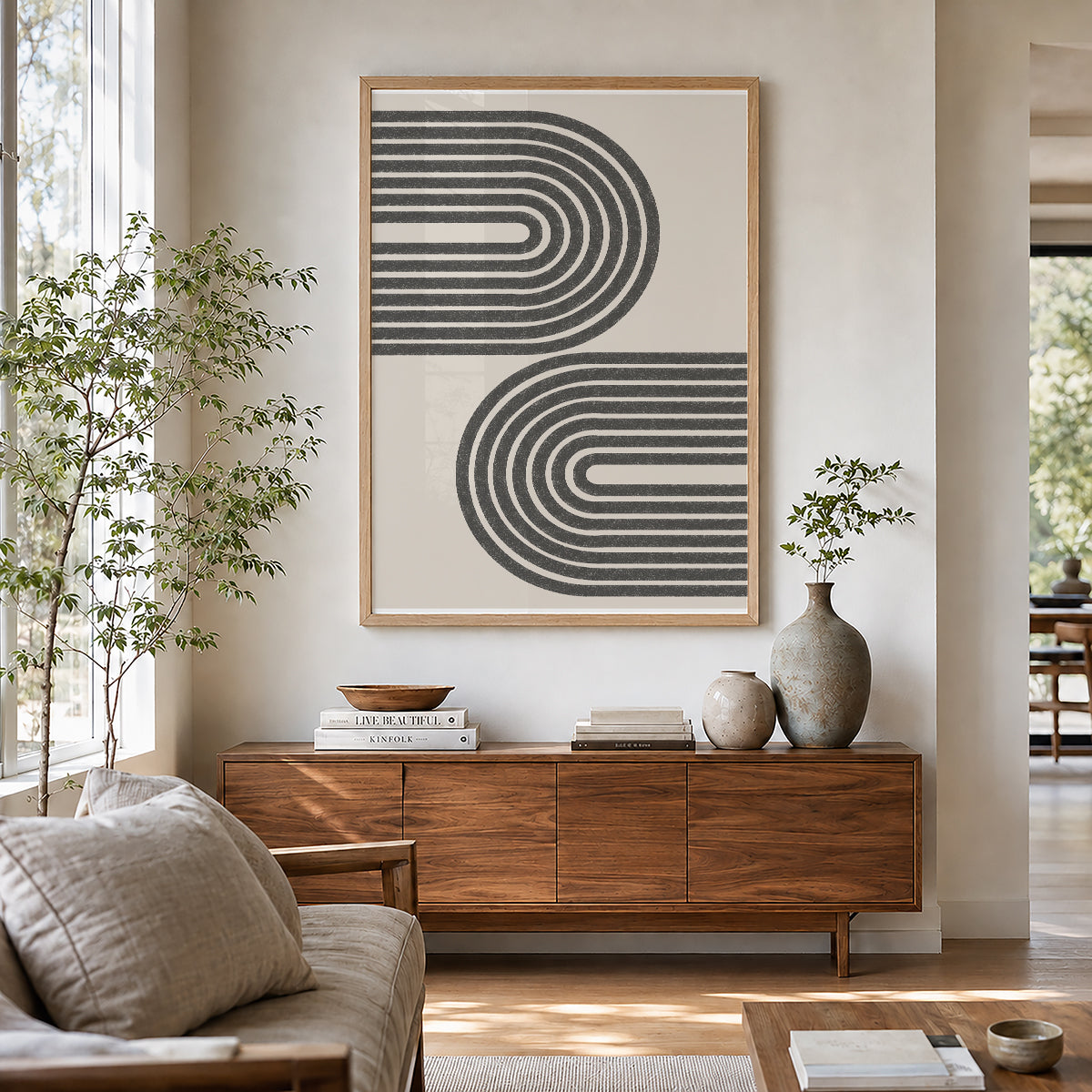 TAWミッドセンチュリーモダン アブストラクトTAW Mid Century Modern Abstract Art Poster No.070