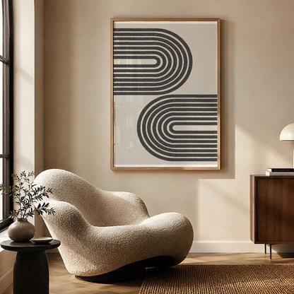 TAWミッドセンチュリーモダン アブストラクトTAW Mid Century Modern Abstract Art Poster No.070