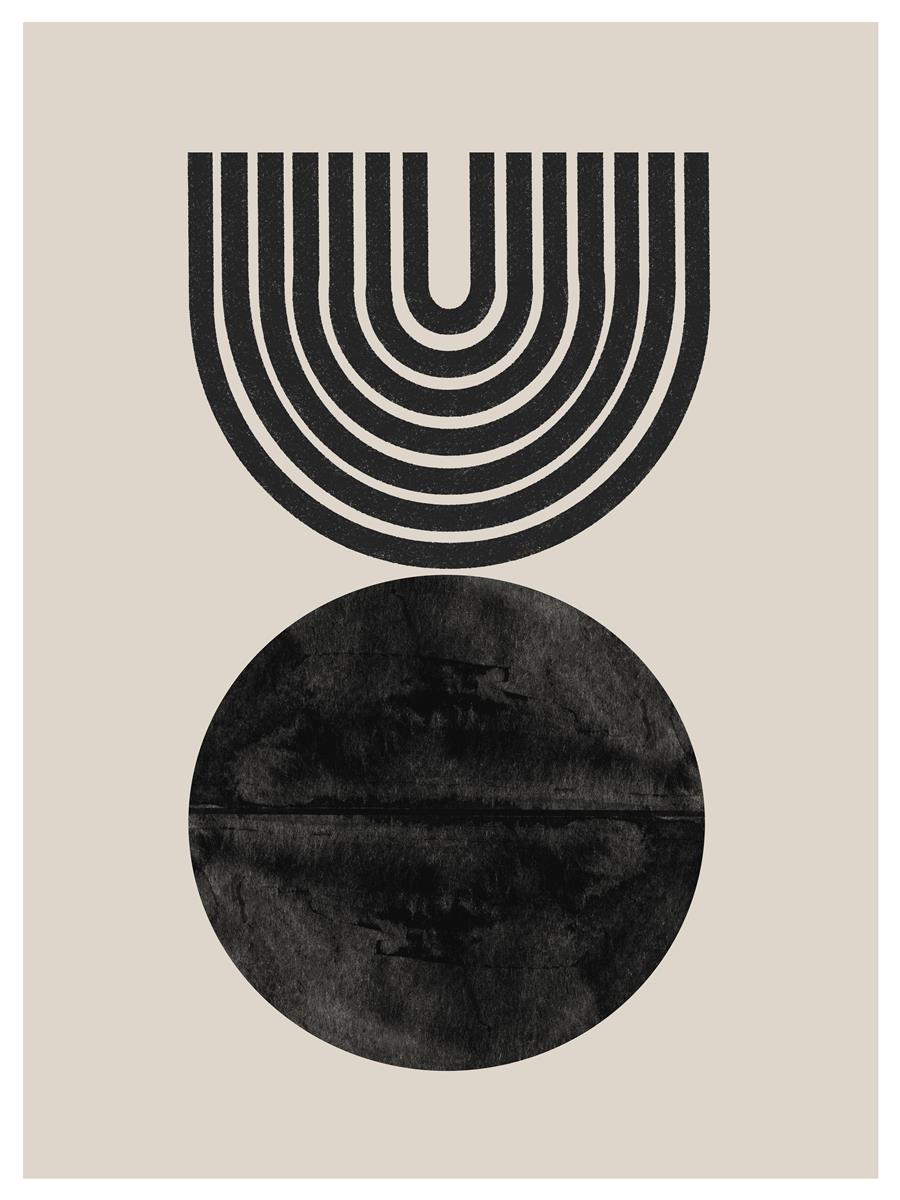 TAWミッドセンチュリーモダン アブストラクトTAW Mid Century Modern Abstract Art Poster No.071