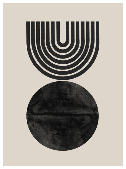 TAWミッドセンチュリーモダン アブストラクトTAW Mid Century Modern Abstract Art Poster No.071