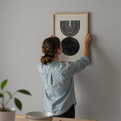 TAWミッドセンチュリーモダン アブストラクトTAW Mid Century Modern Abstract Art Poster No.071