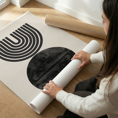 TAWミッドセンチュリーモダン アブストラクトTAW Mid Century Modern Abstract Art Poster No.071