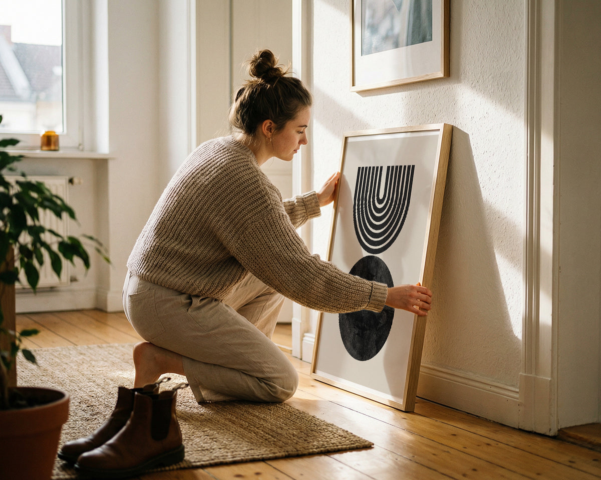 TAWミッドセンチュリーモダン アブストラクトTAW Mid Century Modern Abstract Art Poster No.071