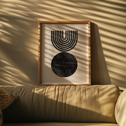 TAWミッドセンチュリーモダン アブストラクトTAW Mid Century Modern Abstract Art Poster No.071