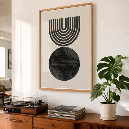 TAWミッドセンチュリーモダン アブストラクトTAW Mid Century Modern Abstract Art Poster No.071