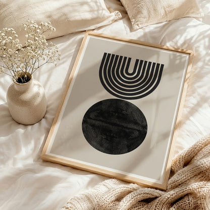 TAWミッドセンチュリーモダン アブストラクトTAW Mid Century Modern Abstract Art Poster No.071