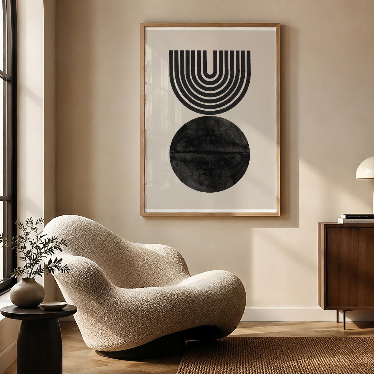 TAWミッドセンチュリーモダン アブストラクトTAW Mid Century Modern Abstract Art Poster No.071