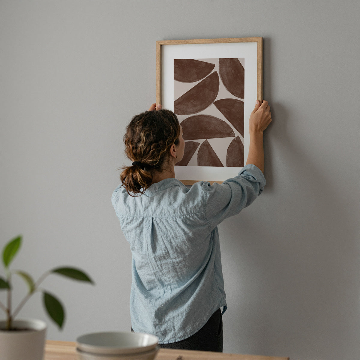 TAWミッドセンチュリーモダン アブストラクトTAW Mid Century Modern Abstract Art Poster No.073