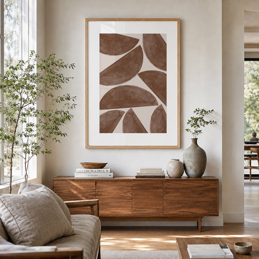 TAWミッドセンチュリーモダン アブストラクトTAW Mid Century Modern Abstract Art Poster No.073