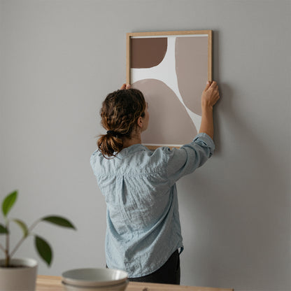 TAWミッドセンチュリーモダン アブストラクトTAW Mid Century Modern Abstract Art Poster No.074