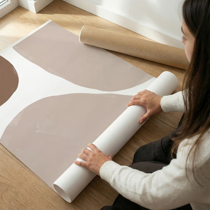 TAWミッドセンチュリーモダン アブストラクトTAW Mid Century Modern Abstract Art Poster No.074