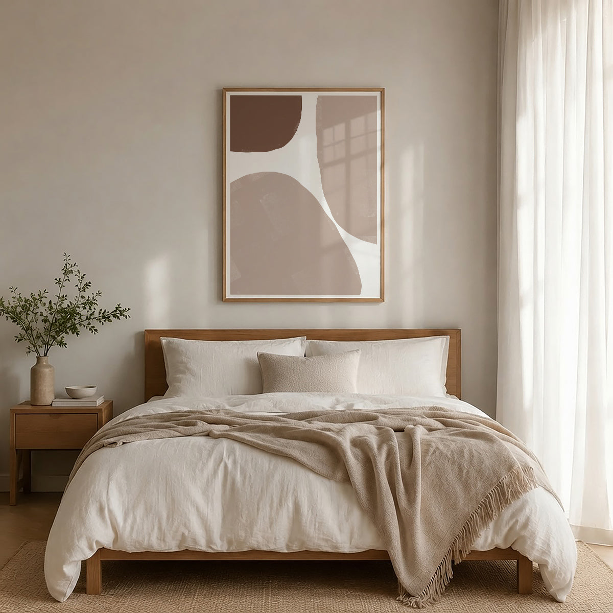 TAWミッドセンチュリーモダン アブストラクトTAW Mid Century Modern Abstract Art Poster No.074