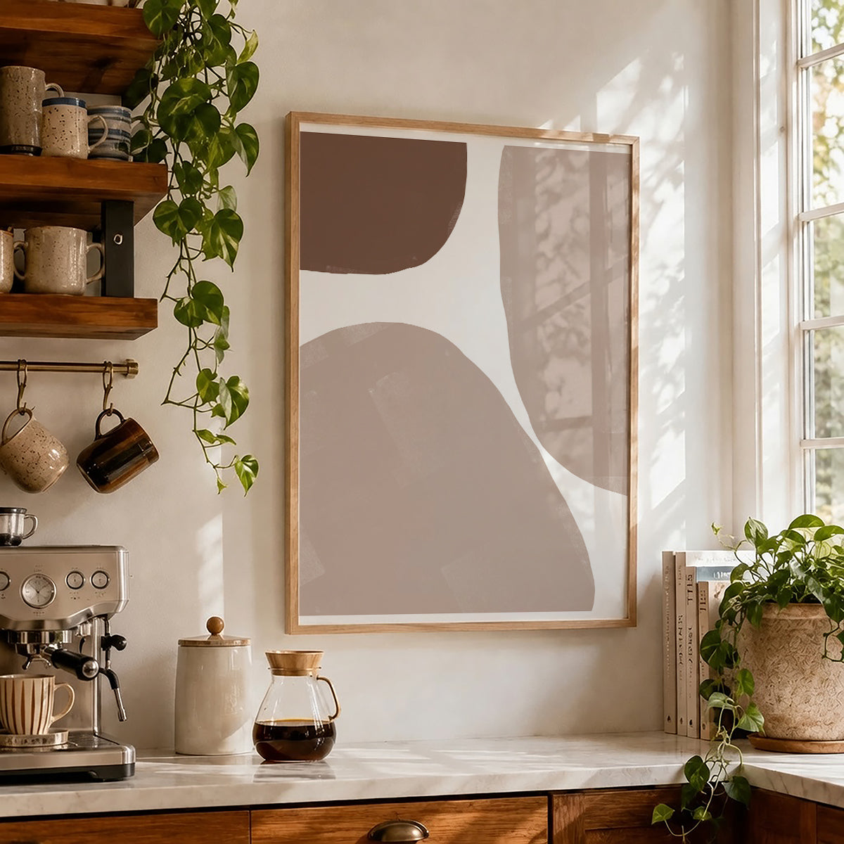 TAWミッドセンチュリーモダン アブストラクトTAW Mid Century Modern Abstract Art Poster No.074