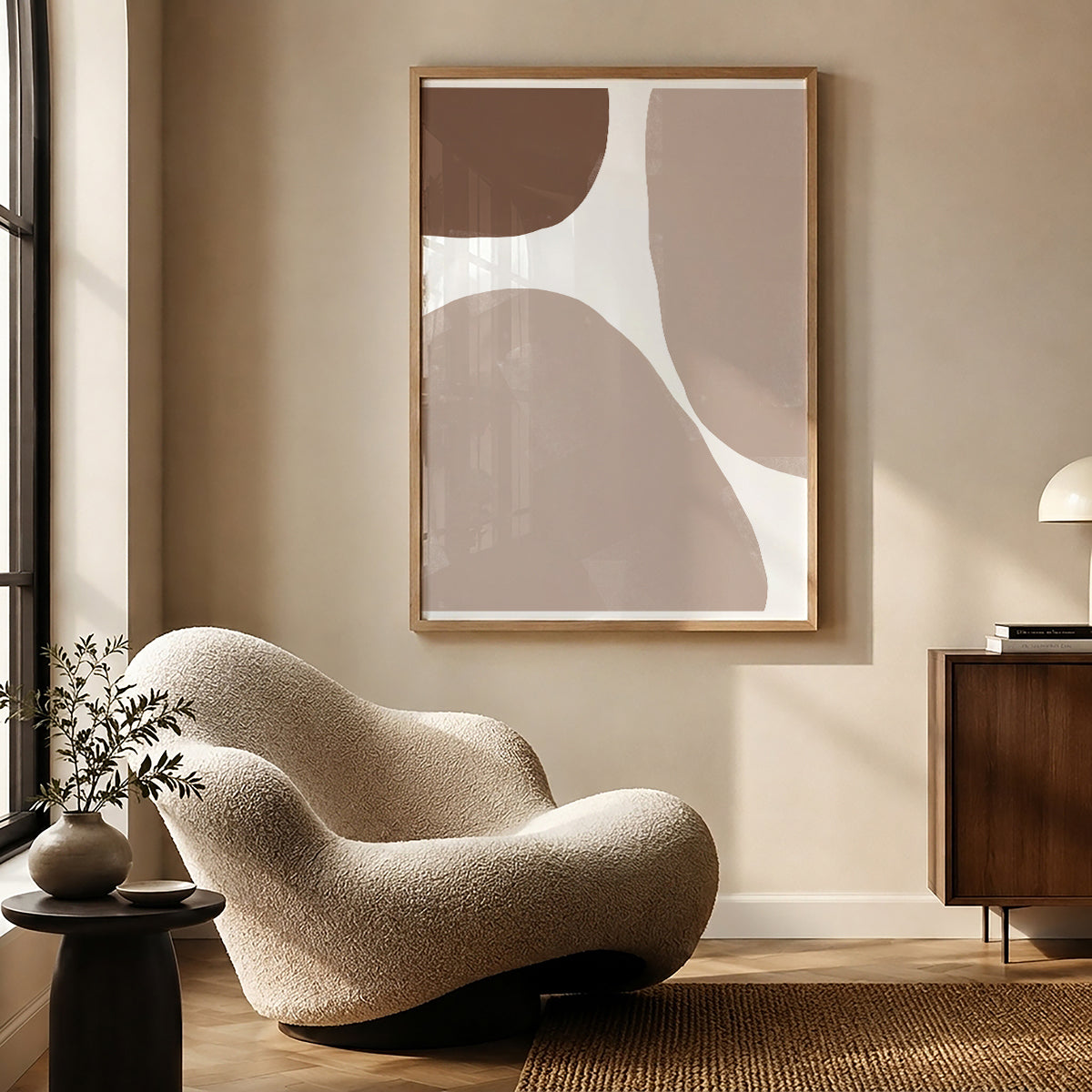 TAWミッドセンチュリーモダン アブストラクトTAW Mid Century Modern Abstract Art Poster No.074