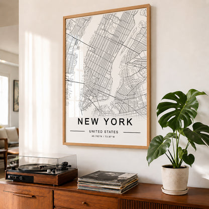 TAWミッドセンチュリーモダン アブストラクトTAW Mid Century Modern Abstract Art Poster No.075