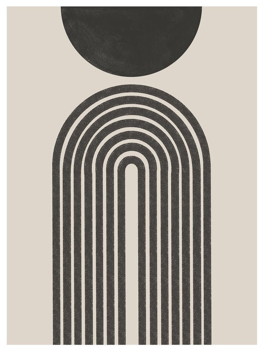 TAWミッドセンチュリーモダン アブストラクトTAW Mid Century Modern Abstract Art Poster No.076