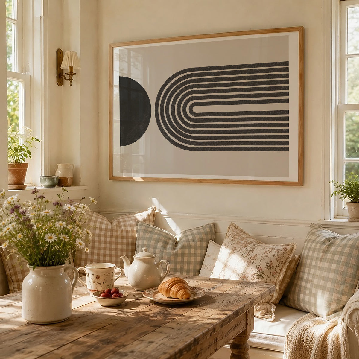 TAWミッドセンチュリーモダン アブストラクトTAW Mid Century Modern Abstract Art Poster No.076