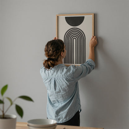 TAWミッドセンチュリーモダン アブストラクトTAW Mid Century Modern Abstract Art Poster No.076