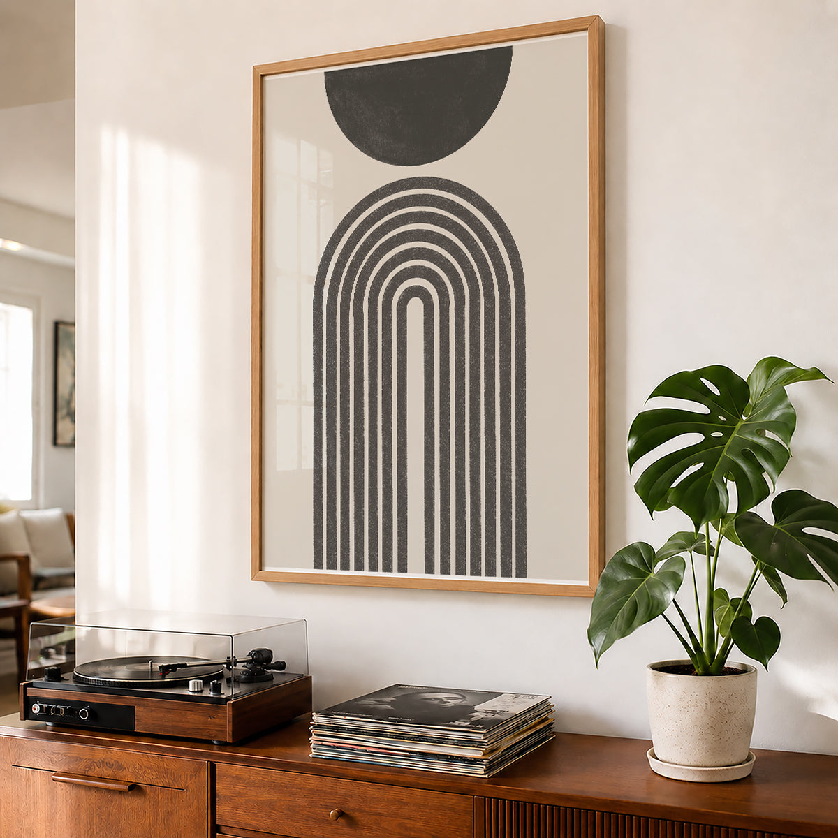 TAWミッドセンチュリーモダン アブストラクトTAW Mid Century Modern Abstract Art Poster No.076