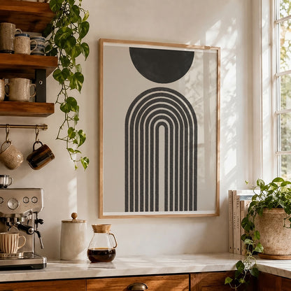 TAWミッドセンチュリーモダン アブストラクトTAW Mid Century Modern Abstract Art Poster No.076