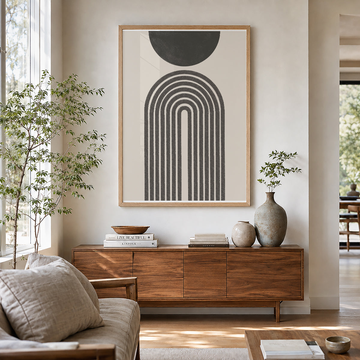 TAWミッドセンチュリーモダン アブストラクトTAW Mid Century Modern Abstract Art Poster No.076