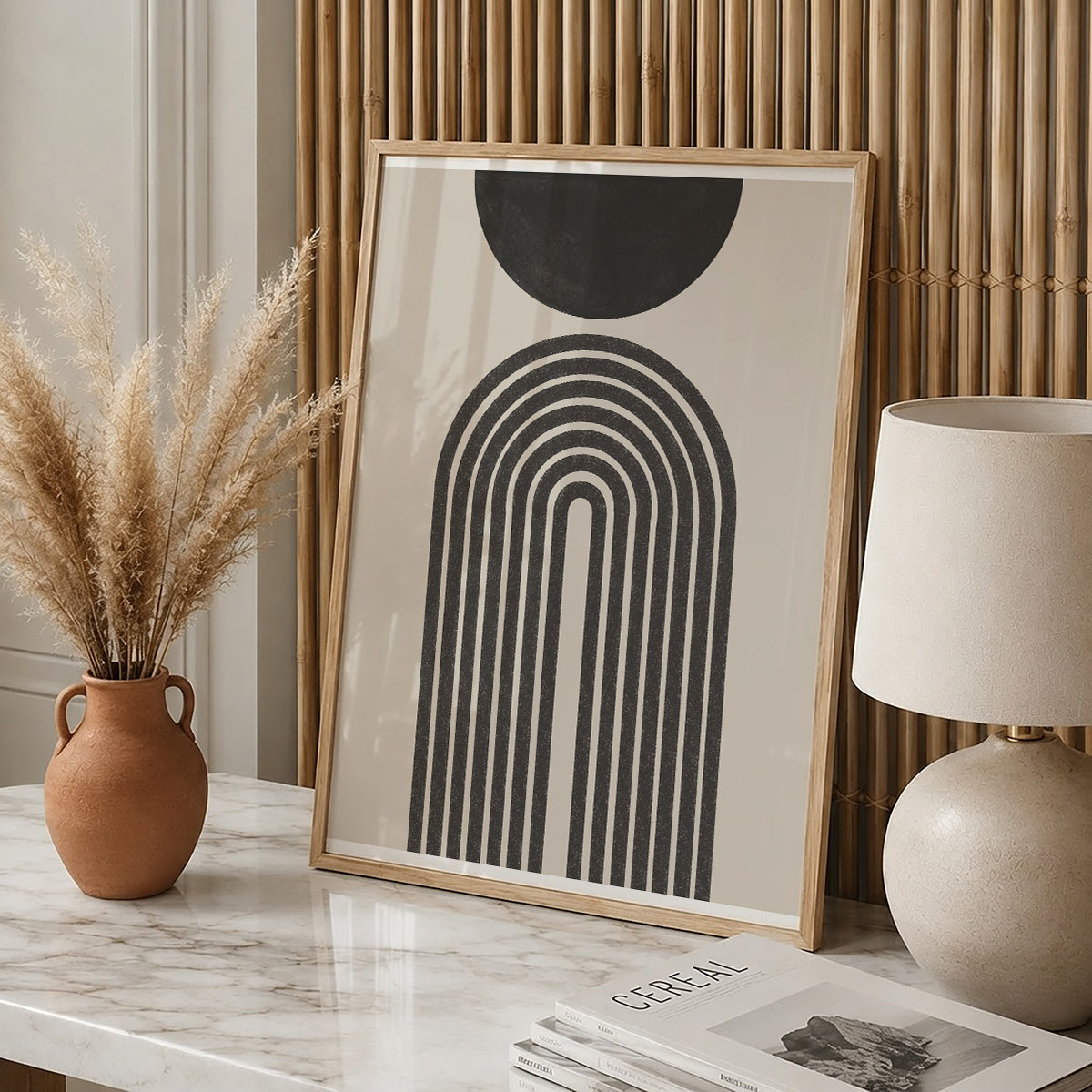 TAWミッドセンチュリーモダン アブストラクトTAW Mid Century Modern Abstract Art Poster No.076
