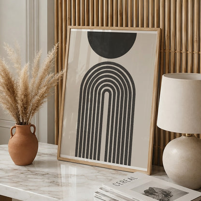TAWミッドセンチュリーモダン アブストラクトTAW Mid Century Modern Abstract Art Poster No.076