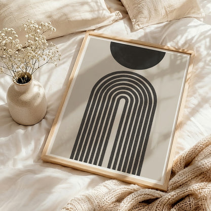 TAWミッドセンチュリーモダン アブストラクトTAW Mid Century Modern Abstract Art Poster No.076