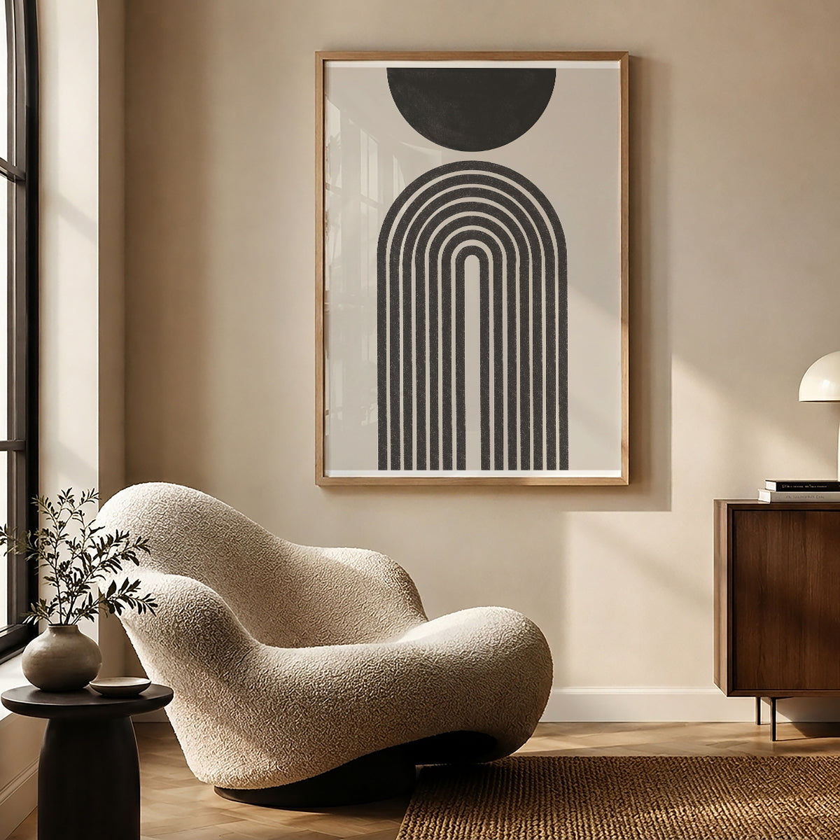 TAWミッドセンチュリーモダン アブストラクトTAW Mid Century Modern Abstract Art Poster No.076
