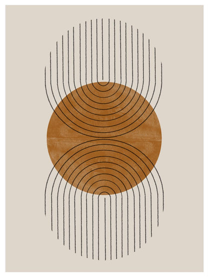 TAWミッドセンチュリーモダン アブストラクトTAW Mid Century Modern Abstract Art Poster No.077